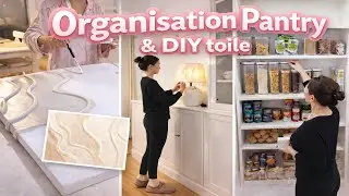 ORGANISATION NOUVELLE PANTRY + DIY TOILE DANS MON SALON 😱 & Unboxing HALARA