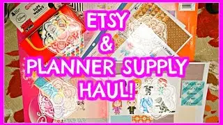 Etsy Stickers and Planner Supply Haul! | Stickin' Around, MCrystalPrints, Michael's, Joanne's