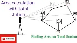 Area Calculation using Total station || Total station se Area kaise Calculate kare @binudboruah5156
