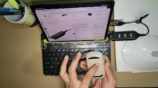Android Tab transformed into a Budget-Friendly Laptop: with Logitech Keyboard & USB Bluetooth Mouse
