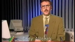 910622 - VTM: Nieuwsflash [Eddy Allcock] + closedown (22/23 juni 1991)