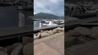Port for ships in Propriano Corsica France