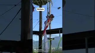 Me BEFORE+AFTER on Aerial Silks
