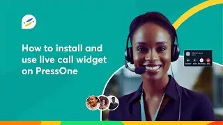 How to install and use live call widget on PressOne