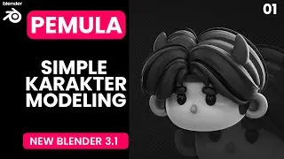 Tutorial Blender Simple Karakter Modeling - Head & Hair (1/4)