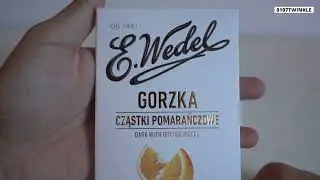 Unboxing E.Wedel Dark Chocolate | With Orange Pieces | Kakao Chocolate Bar | E.wedel Gift