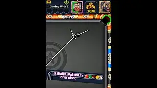 5 Balls Potted In 8 Ball Pool Mumbai Mahal 30 Million Coins Challenge Win @gamingwithza470