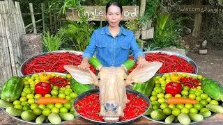Beef Head Curry Recipe | Cow Head BBQ | Cow Head Cooking