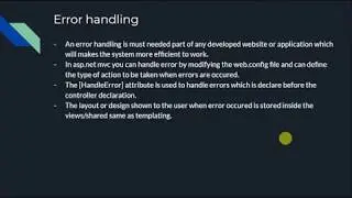 Asp.net mvc error handling