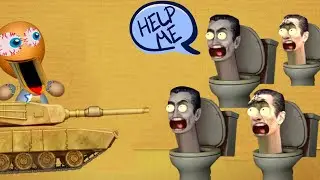 Crazy Tank vs Skibidi Toilet I The Best Horror Gameplay Walkthrough 2023