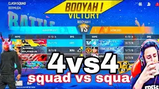 Top 5 best tips & trick How to win every 4 vs 4 clash squad custom -Garena free fire