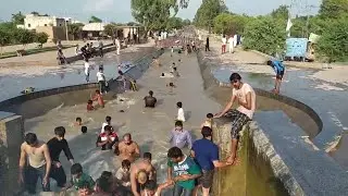Lahore ka Swimming Pool | B R B CANAL | Buffalo in Canal |  Hajji Hussnain