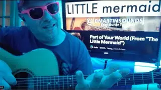 Part of Your World - Halle (The Little Mermaid) Guitar Tutorial (Beginner Lesson!)