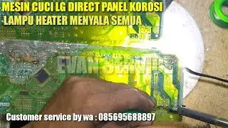 mesin cuci LG error' lampu menyala semua