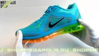Обзор Nike Air Max +2014 сине-салатово-оранжевые