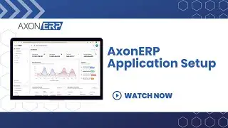 AxonERP application setup