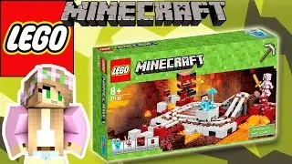 MINECRAFT LEGO THE NETHER RAILWAY | Little Kelly & Friends ToysReview for Kids