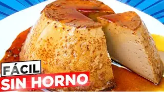 Como hacer un flan de chocolate en 5 minutos y sin horno. Sin gelatina. Sin harina. Sin gluten