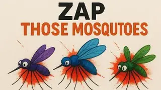 🦟DIY Smashing Paper Mosquitoes!💥 | DIY with Zayyan
