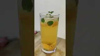 Incredible Lemon mint Ice tea soda🍊 #shorts