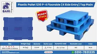 Plastic Pallet &ndash; 4-Way Entry Floorable Design for Smart & Efficient Material Handling