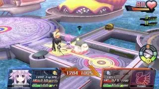 Hyperdevotion Noire: Goddess Black Heart &ndash; Neptune&rsquo;s Skill &ndash; Cross Combo (Plus Lily Boost)