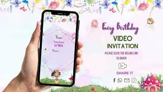 Personalized Fairy Birthday Invitation
