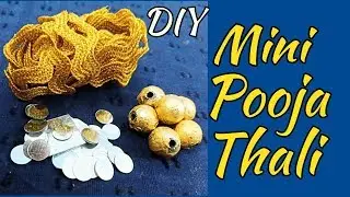 Mini Pooja Thali / Pooja Thali Decoration Ideas - monikazz DIY