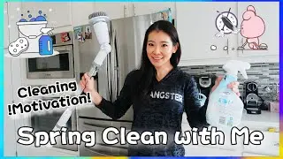 Spring Cleaning with me! clean with me step by step~ Cleaning Motivation