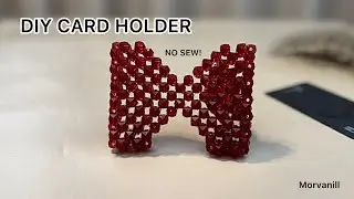 How to Make a DIY Crystal Bead Card Holder | Easy Beading Tutorial 