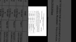 ap ded 2018 -20 management students exam time table