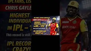 Chris Gayle holds the record for the highest individual score in IPL &ndash; 175* 🏏🔥