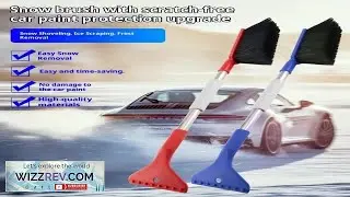 Retractable Snow Brush & Shovel 2 in 1 Extendable Car Ice Scraper for Winter