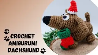 🇺🇸How to Crochet Amigurumi Dachshund Puppy Dog Step by Step Tutorial