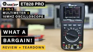 Tooltop ET828 PRO ⭐ Осциллограф + Мультиметр