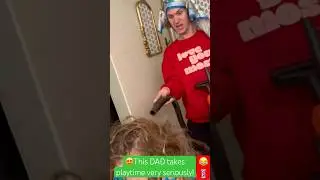 Dad's hairstyle Playtime is Oscar-Worthy with daughter #hair #funny #comedy