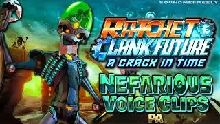 All Dr Nefarious P.A. Voice Clips • Ratchet & Clank Future: A Crack in Time • (Armin Shimerman)