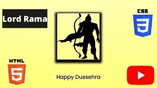 Html5, CSS3, Animated Happy Dussehra Wishing.. #bot_coder. #html5, #css3, #reactjs, #js :)