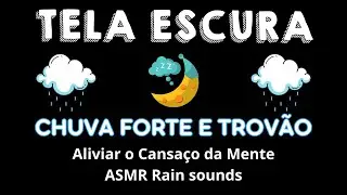 Adeus estresse sono profundo instantaneamente em uma casa de fazenda com chuva forte e trovões