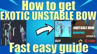 How to get the Exotic Unstable Bow - NEW Fortnite 16.30 Exotic Weapon Location Fast Easy Guide