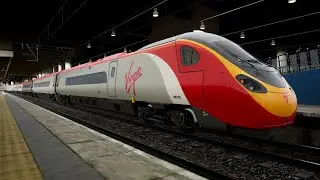 Train Sim World 5 Driving a Virgin 390 with stripy doors - 15th September 2024