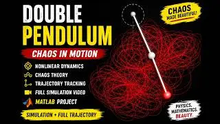 Double pendulum chaotic Animation in MATLAB #chaotic #pendulum #matlab