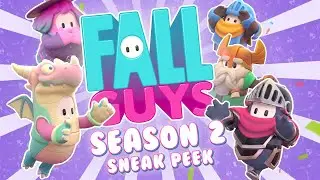 Fall Guys Season 2 ALLE Neuen MAPS! Wand Sturm, Reifen Legende, Ritter-Parcour und Eier Burgwacht