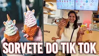 PROVEI O SORVETE FAMOSO DO TIKTOK COM MINHAS AMIGAS + MUITO FOFO E UMA DELICIA