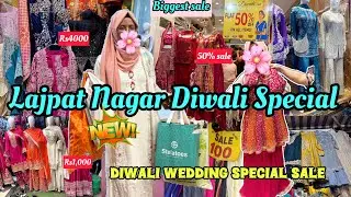 Lajpat Nagar Market Delhi Latest Diwali & wedding collection hand embroidery Sharara ,gown,Drapsaree