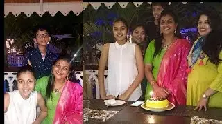 Actress Roja Selvamani Birthday Celebrations With Family Members Latest Photos 2018