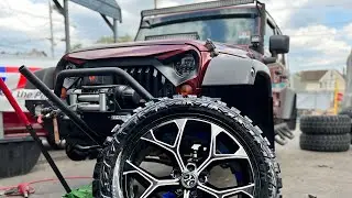 22s Snowflake Wheels Flake5 on this Wrangler Black Milling Xcess Wheels
