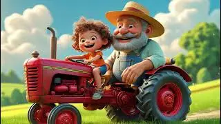 Riding the Tractor with Grandpa | Fun Farm Song for Kids | @Baby Tunes