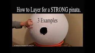 Strong Paper Mache Ball DIY - Pinata ball  - Papermache Ball #papercraft #artandcraft #papermache