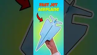 How to make fast jet airplane ✈️, unique fastest plane, easy craft, #shorts #craft